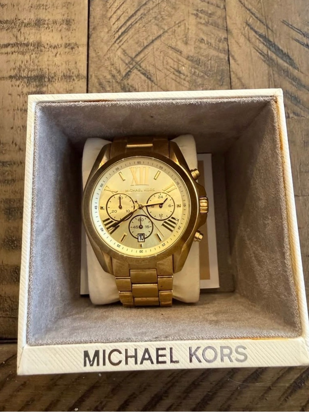 Michael Kors Gold Men's Chronograph Bracelet Watch